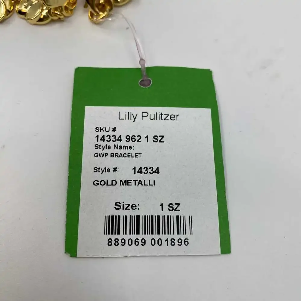 Lilly Pulitzer Gold Elephant Charm Bracelet | One Size